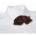 Maroon Adjustable Band Polyester Satin Floppy Bow Tie